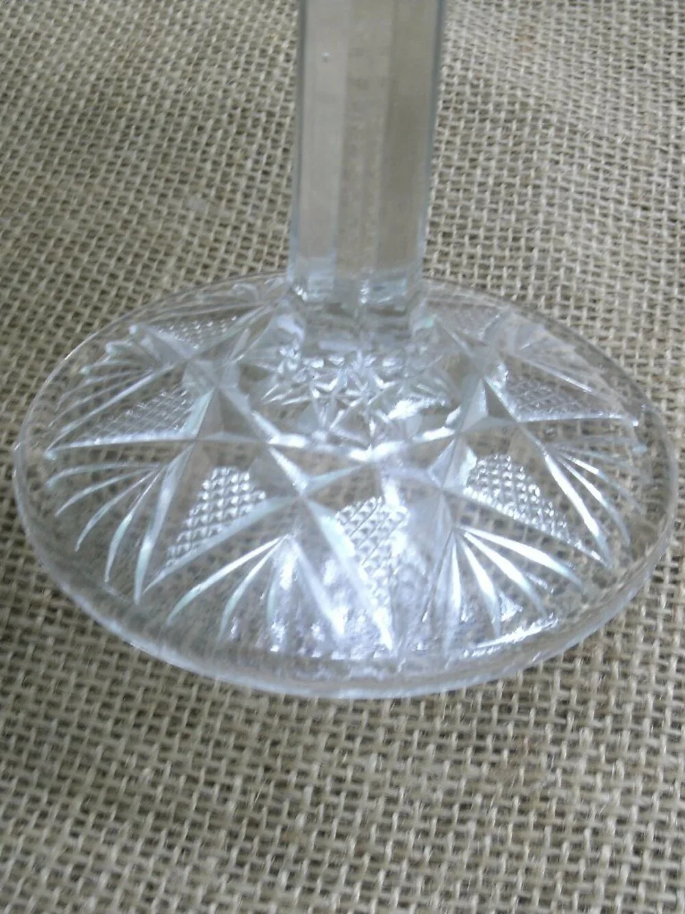 EAPG Fortuna New Martinsville Glass Tall Compote Fruit Bowl